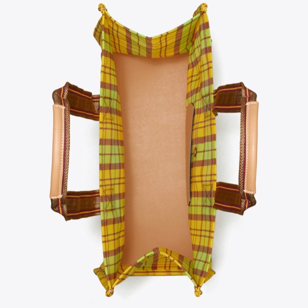 Authentic TORY BURCH Leather/Mesh Logo tote - Picture 14 of 14